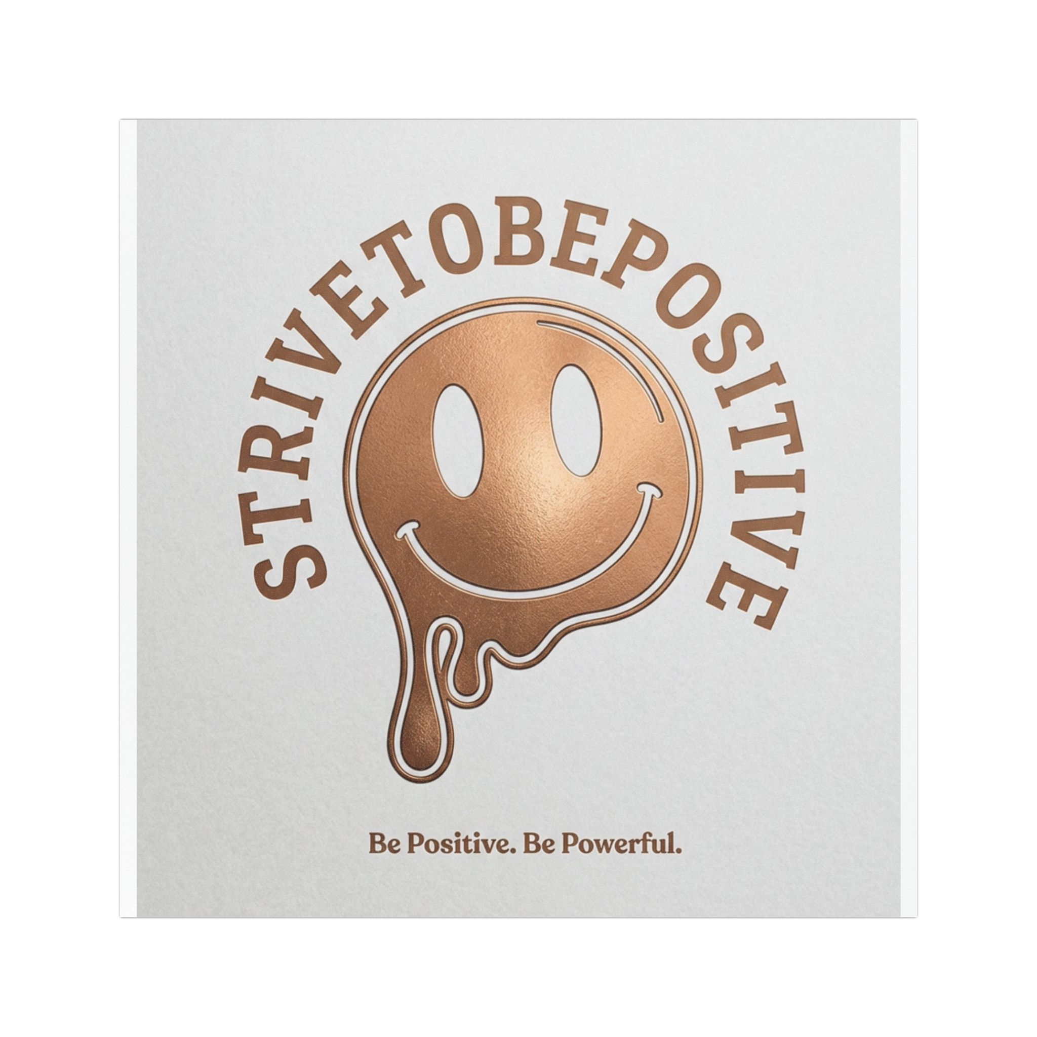 StriveToBePositive Smiley Drip, Car Magnet | Motivational Positive Saying Magnet