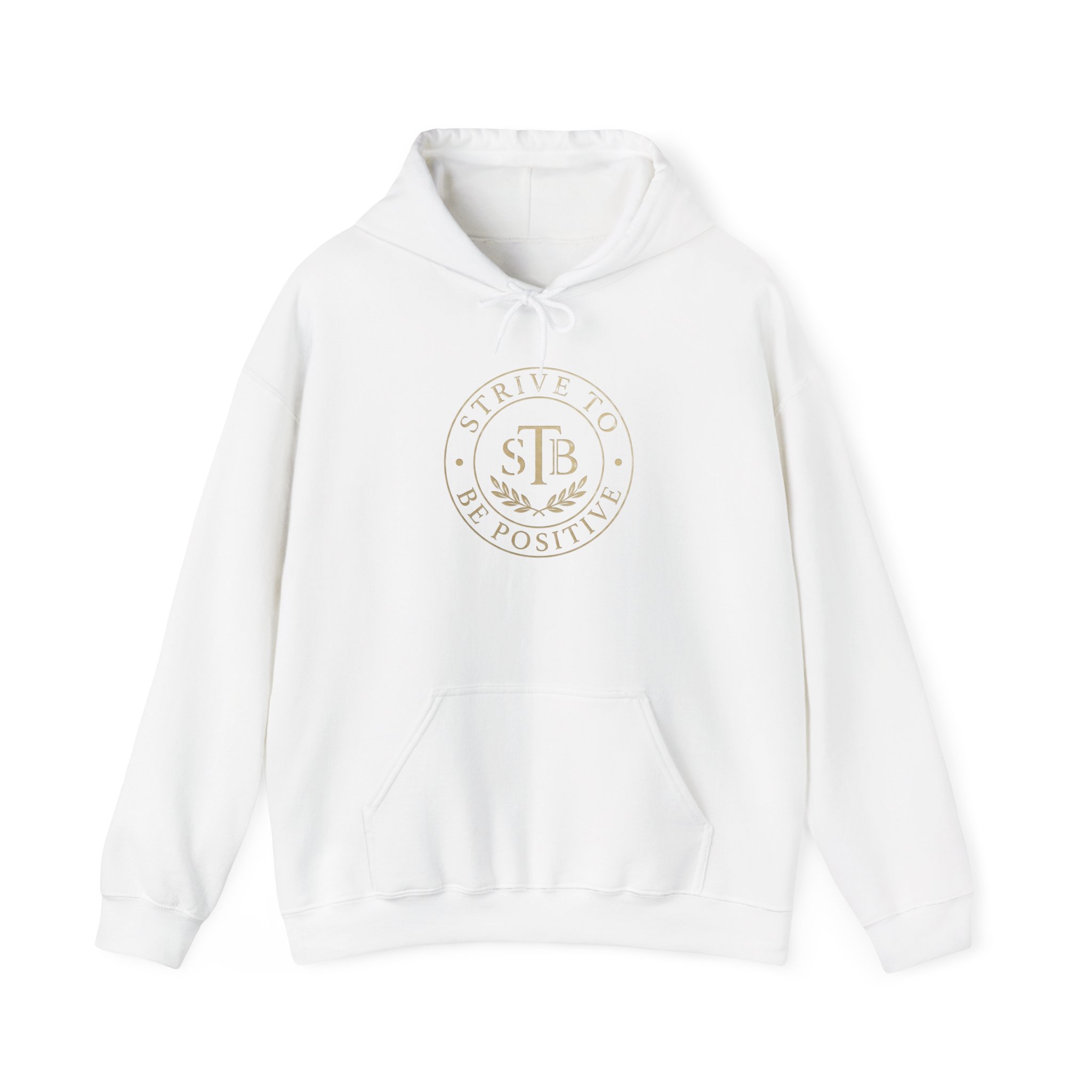 Strive To Be Positive crest Hoodie | Motivational Logo Sweatshirt