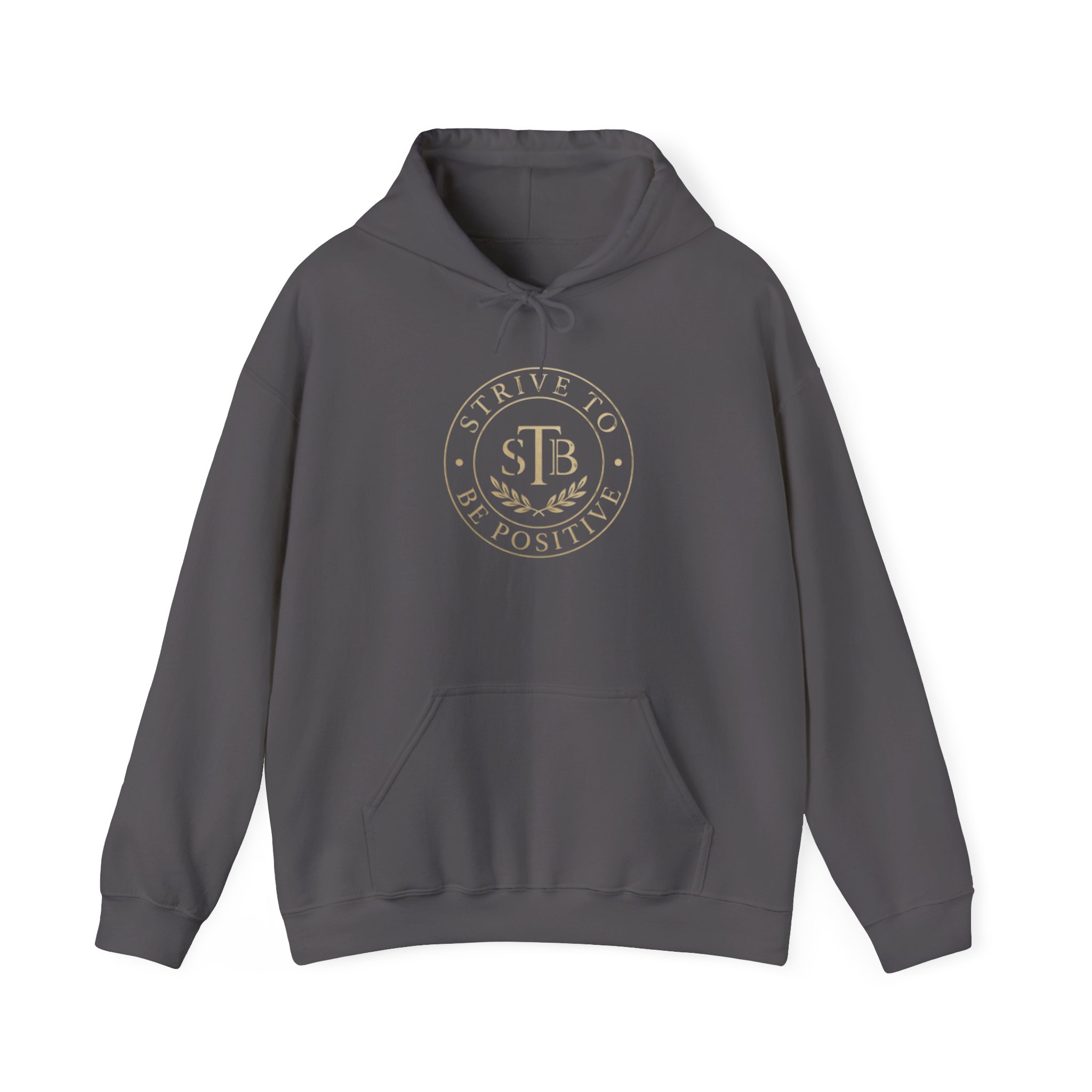 Strive To Be Positive crest Hoodie | Motivational Logo Sweatshirt - Image 5