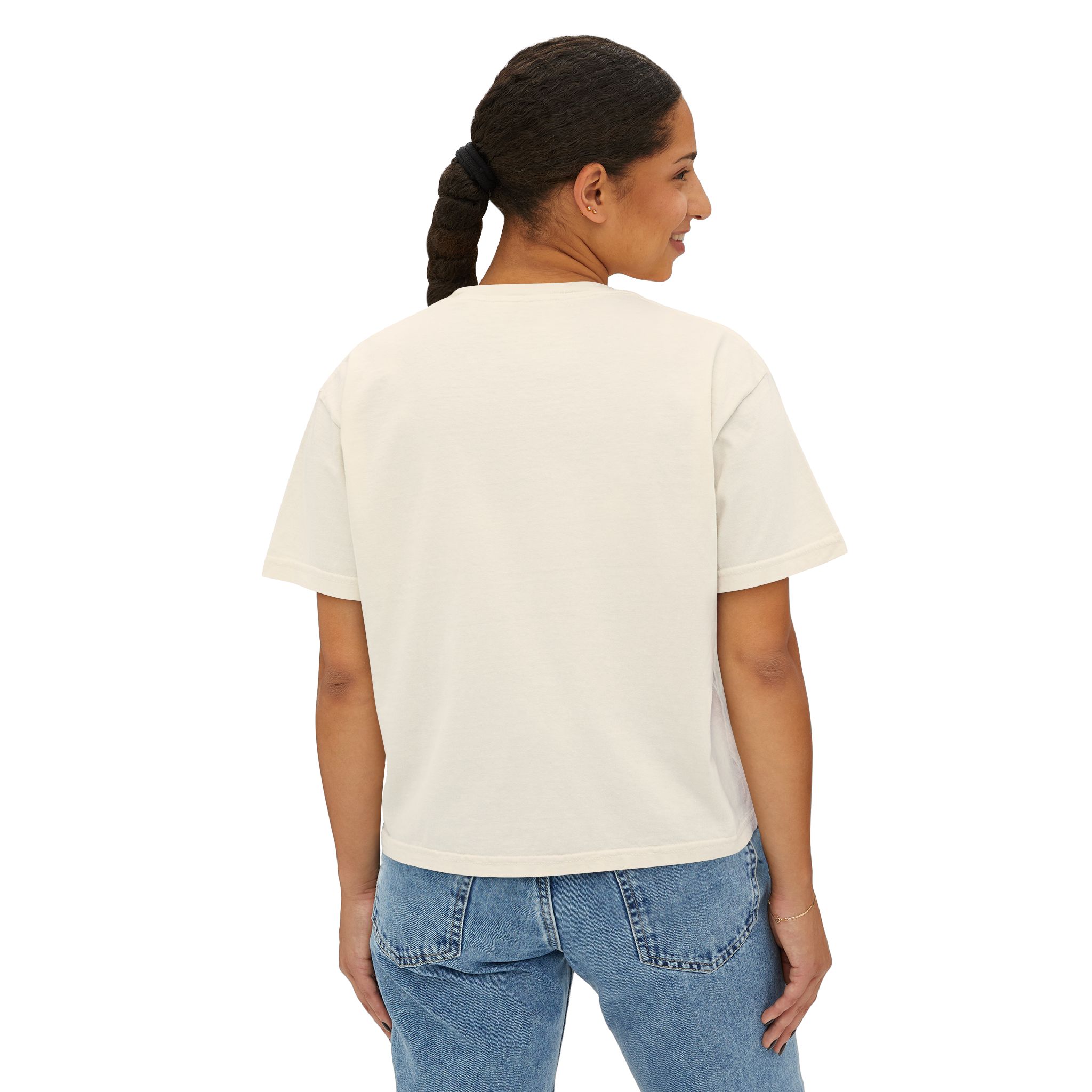 Women's Boxy Tee — "Strive To Be Positive" Retro Graphic Tee - Image 7