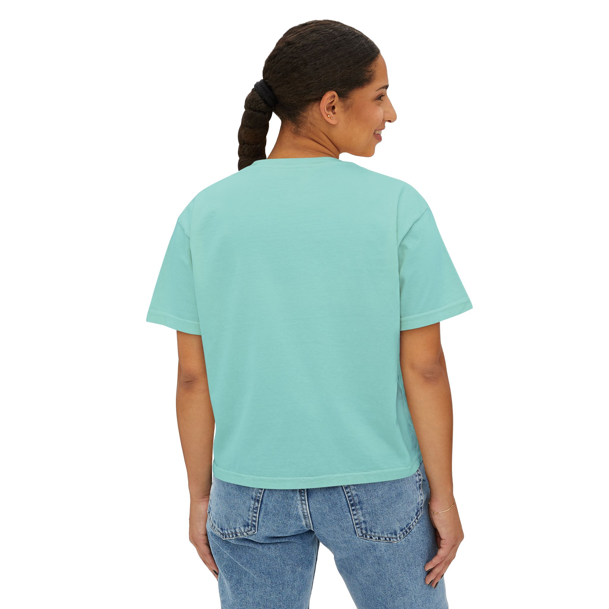 Women's Boxy Tee — "Strive To Be Positive" Retro Graphic Tee - Image 16