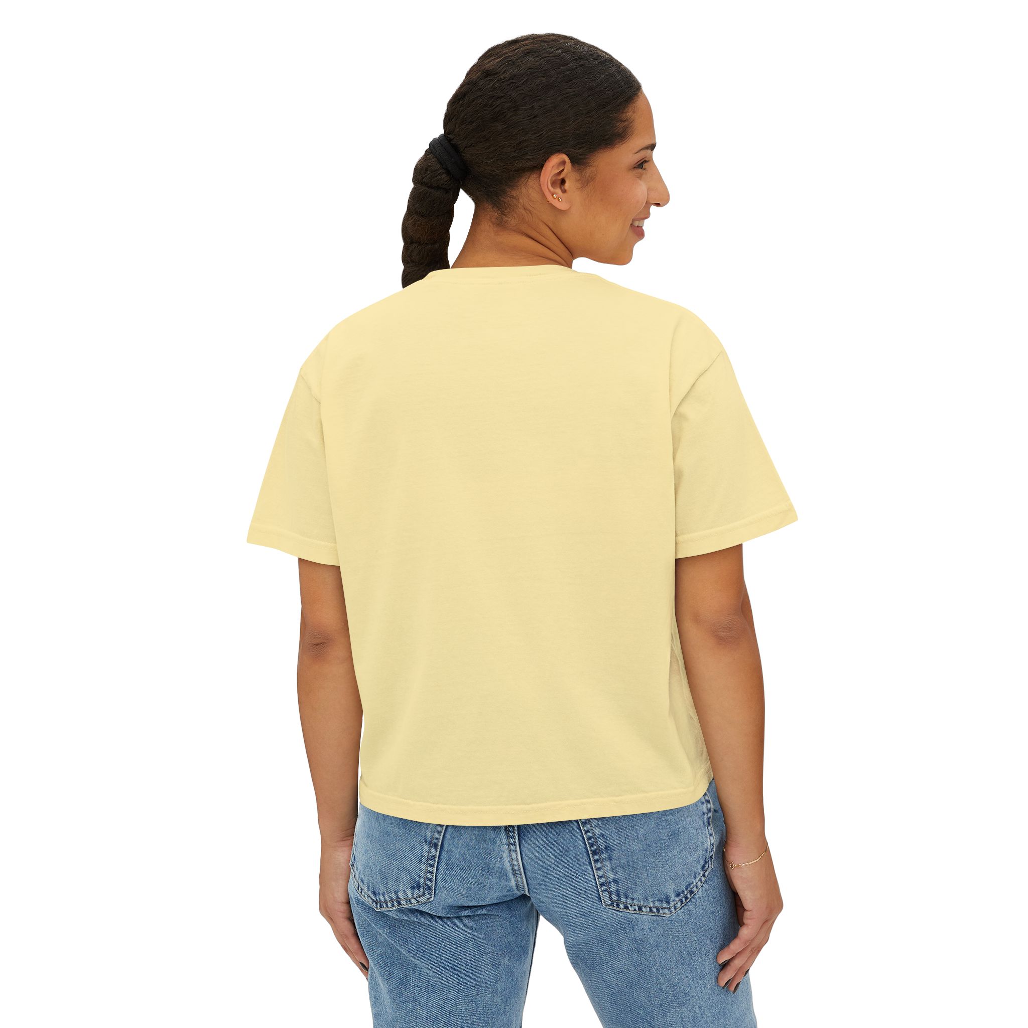 Women's Boxy Tee — "Strive To Be Positive" Retro Graphic Tee - Image 12