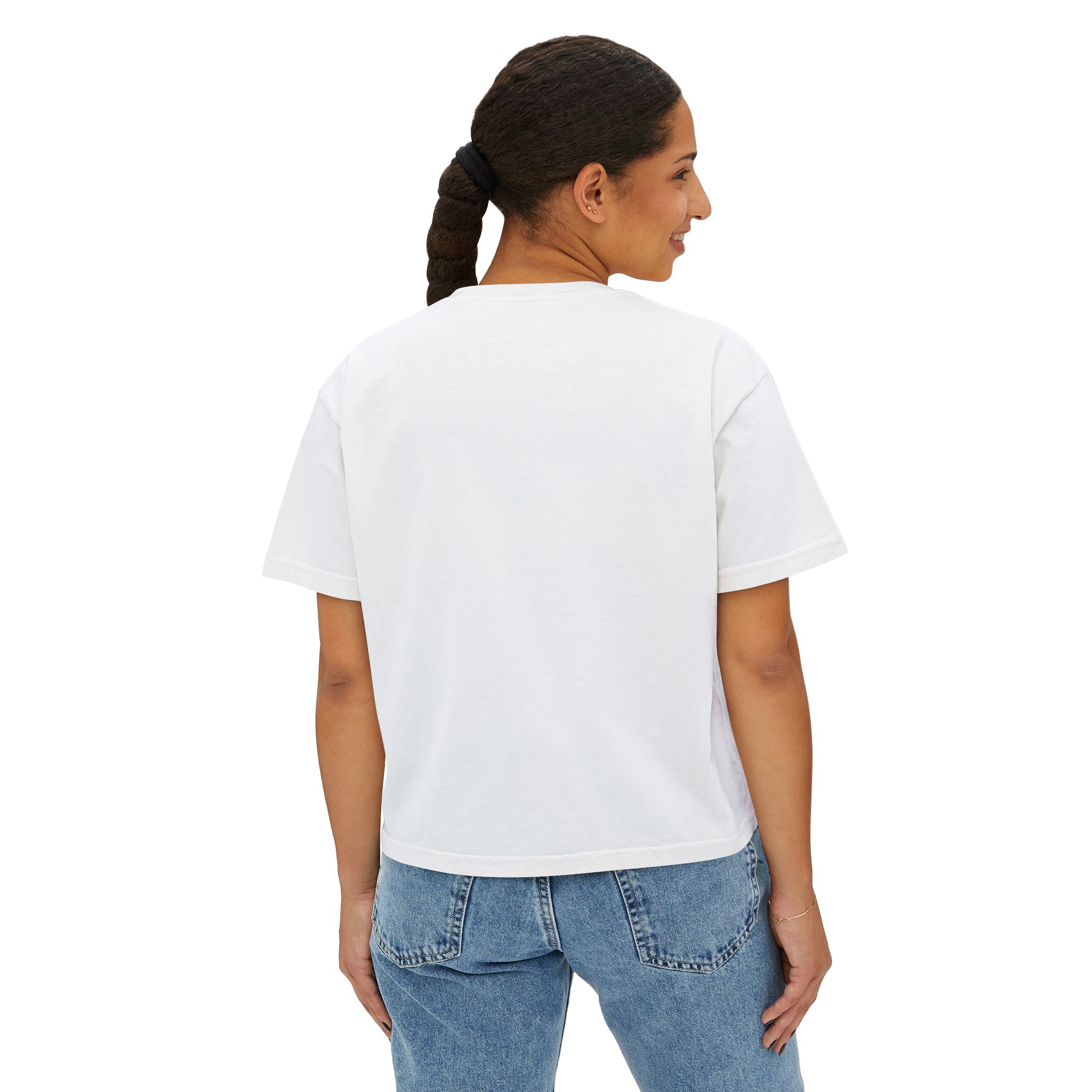 Women's Boxy Tee — "Strive To Be Positive" Retro Graphic Tee - Image 4